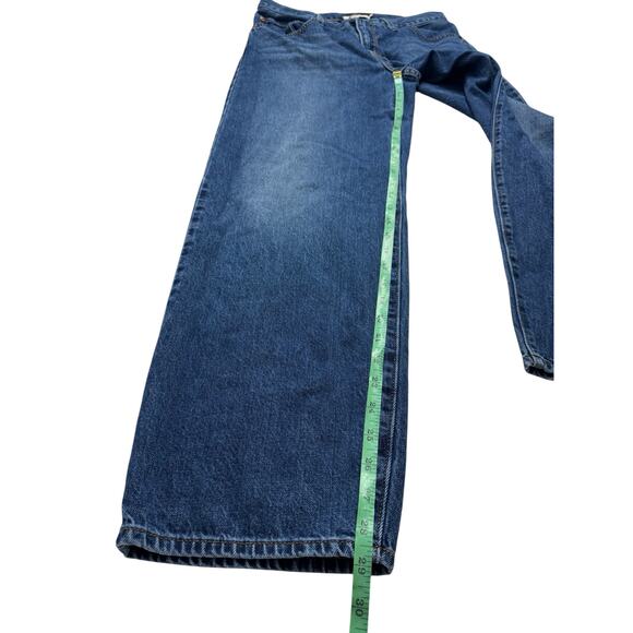LEVIS Premium Baggy Dad Jeans Size 27 Womens Medium Wash 30” inseam 100% Cotton - Picture 8 of 9